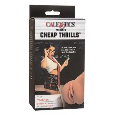 CalExotics - Cheap Thrills The Teacher. Realistyczna pochwa surowej nauczycielki, wciel się w namiętnego kochanka lub klasowego pupilka
