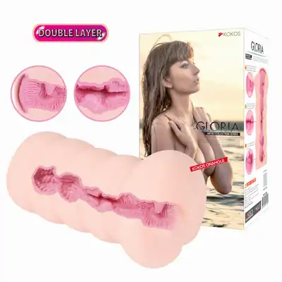 Kokos - Gloria. Ergonomiczny masturbator w formie rękawu, realistyczna wagina z bardzo ciasnymi wargami sromowymi