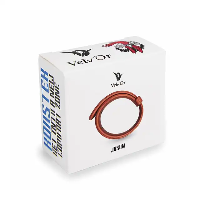 Velv'Or - Rooster Jason Size Adjustable Firm Strap Design Cock Ring Red - czerwony ring na penisa z opcją regulacji. Dopasuj swój rozmiar perfekcyjnie!