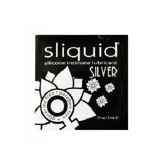Sliquid - Silver 5ml - lubrykant na bazie silikonu w wersji premium. Idealny rozmiar do zabrania w podróż lub przetestowania! 