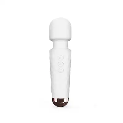 Marc Dorcel - Mini Wanderful White. Kompaktowa magiczna różdżka z intensywnymi funkcjami wibracji, sensualny masażer całego ciała