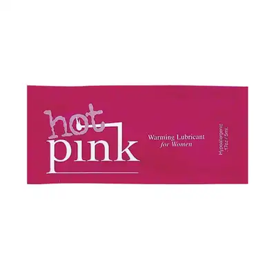 Pink - Hot Pink Warming Lubricant 5 ml - lubrykant rozgrzewający na bazie wody. Pojemność kieszonkowa, zabierzesz ze sobą wszędzie!