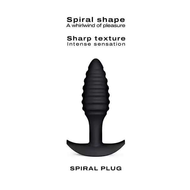 Dorcel - Spiral Plug. Stymulująca wtyczka analna ze spiralnie prążkowaną powierzchnią. 