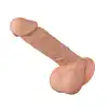 Baile - Beautiful Bahamut 8.5`. Naturalistyczne, żylaste dildo z jądrami i zarysowaną żołędzią. Podwójny, elastyczny materiał doskonale imituje ludzką skórę