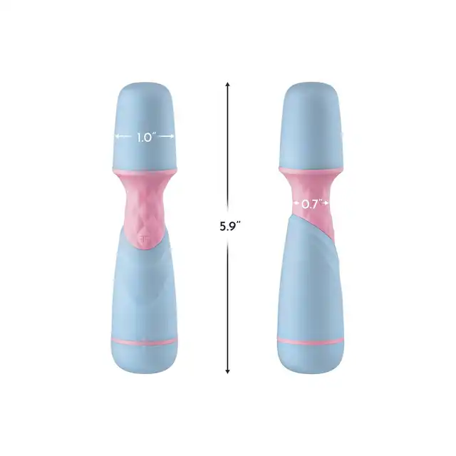 FemmeFunn - Ffix Wand Blue. Niewielka magiczna różdżka o potężnych wibracjach, urocza kolorystyka i design 