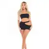 Pink Lipstick - Femme Seamless. Drapieżnie seksowny komplet z topem bandeau i spódnicą