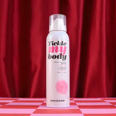 Love To Love - Tickle My Body Massage Foam Cotton Candy. Gęsta pianka do masażu z efektem mrowienia o zapachu waty cukrowej