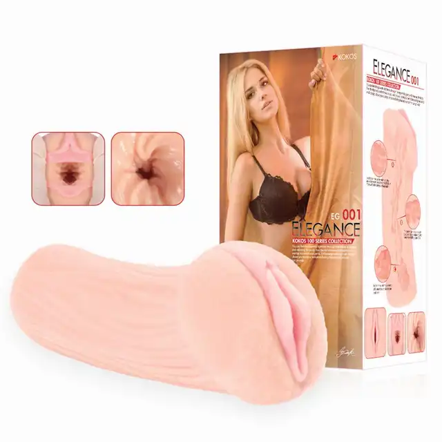Kokos - Elegance 1. Realistyczny masturbator z ciasną waginą i super żebrowaną teksturą. Stymulacja zawsze pod ręką