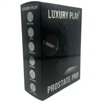 Luxury Play Prostate Stimulator - Silicone Usb Massager - 7 Function - Pulsator - Heating - Black