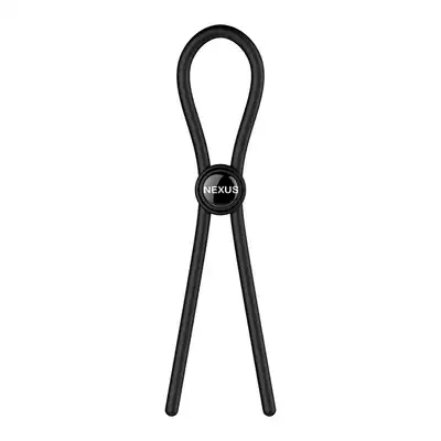 Nexus - Adjustable Silicone Cock Ring. Pierścień erekcyjny w formie lasso, w pełni regulowany