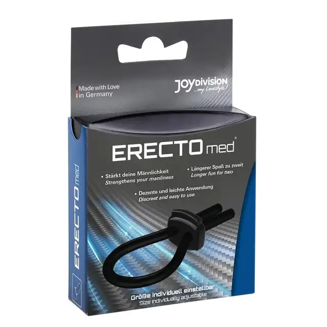ERECTOmed - Adjustable Cock Ring. Całkowicie regulowany ring na penisa, lasso wspomagające i przedłużające erekcję