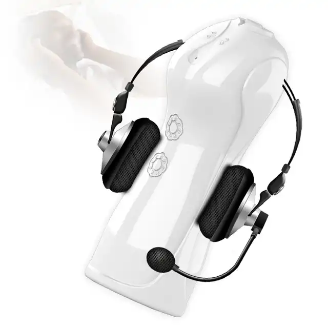 Boss Series - Vibrating and Flashing Masturbation Cup. Masturbator z funkcją pulsacji wibracji i efektami głosowymi. Innowacyjna technologia automatycznego dobierania ergonomicznych funkcji