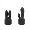 Pixey - Turbo Powerful Wired Wand Black. Potężna przewodowa magiczna różdżka w zestawie z 2 niezwykłymi nakładkami