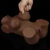 LoveToy - Streetgirl's  #5 Black Masturbator - duży masturbator z dwoma, realistycznymi wejściami. Pozwoli Ci zaspokoić swoje największe fantazje