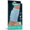 LoveToy - Knights Ring Vibrating Wave. Wibrujący ring na penisa o super stymulującym kształcie, wibracje i pogrubienie członka