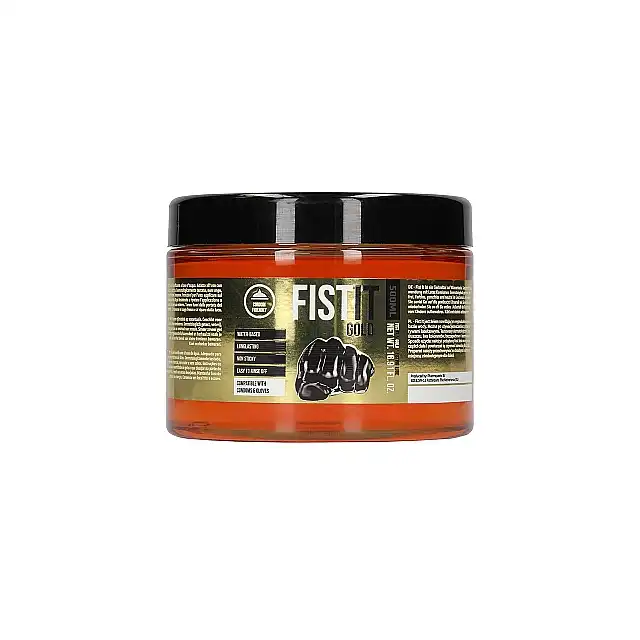 Fist It - Gold 500ml. Żel na bazie wody do fistingu, zapewnia długotrwały poślizg i komfortową penetrację