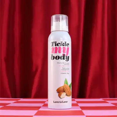 Love To Love - Tickle My Body Massage Foam Sugared Almond. Gęsta pianka do masażu z efektem mrowienia o zapachu słodkich migdałów