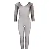 No:Xqse - Fishnet Catsuit Bodystocking S/L. Seksowny czarny bodystocking z otwartym kroczem i rękawem 3/4