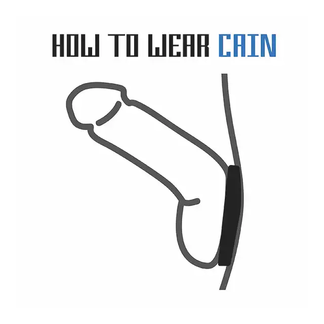 Velv'Or - Rooster Cain Bulky Cock Ring With Pressure Bumps - czarny ring na penisa ze stymulującymi wypustkami.