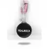 RealRock - Crystal Clear With Balls Turquoise 6". Realistyczne dildo z jądrami, przezroczysty materiał o trukusowym zabarwieniu