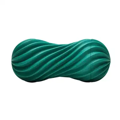 Tenga - Flex It Fizzy Green. Super stymulujący masturbator, modelowanie trójwyymiarowe ze spiralną konstrukcją i falami wypustek