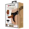 Baile - Ultra Passionate Harness Double Dildo. Uprząż strapon z podwójnym dildem, jednoczesna stymulacja obu partnerów przy użyciu jednej zabawki
