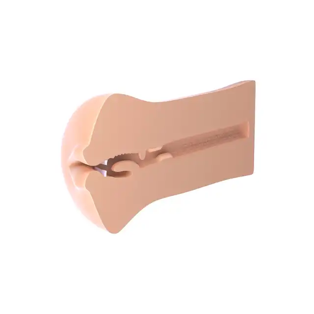 Pipedream - Deepl Throat Cock Sucker. Super realistyczny masturbator usta, jędrny język, drażniące zęby i fantastycznie teksturowane wnętrze