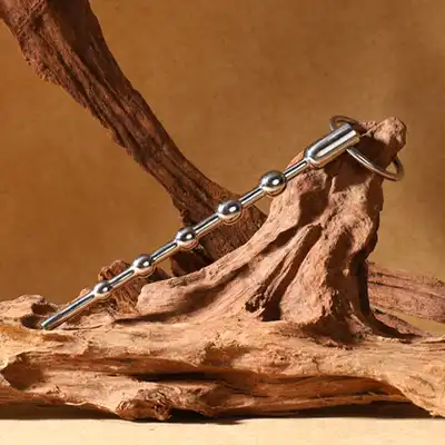 Oproducts - Solid Spaced Beads Penis Stick. Dilator ze stali nierdzewnej ze stymulującymi koralikami