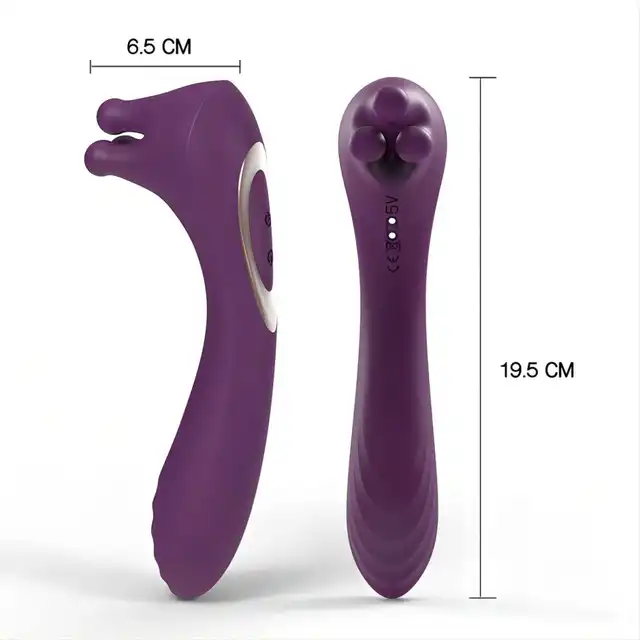 Tracy's Dog - Goldfinger G Spot Vibrator - Purple - dwustronny wibrator do perfekcyjnej stymulacji punktu G i łechtaczki 
