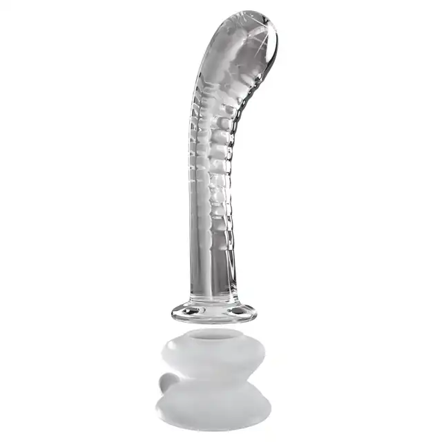 Icicles - No. 88. Szklane, zakrzywiane dildo z silikonową, zdejmowalną przyssawką. Wielowymiarowa przygoda z rozkoszą