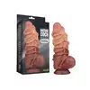 LoveToy - Extreme Dildo With Rope Pattern. Ultra realistyczne dildo z dwuwarstwową strukturą, oplecione stymulacyjnymi linami