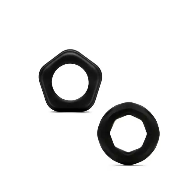 So Divine - Men Joy Rings 2 Pack - zestaw dwóch ringów na penisa, które zapewnią Ci dłuższa i twardsza erekcję!