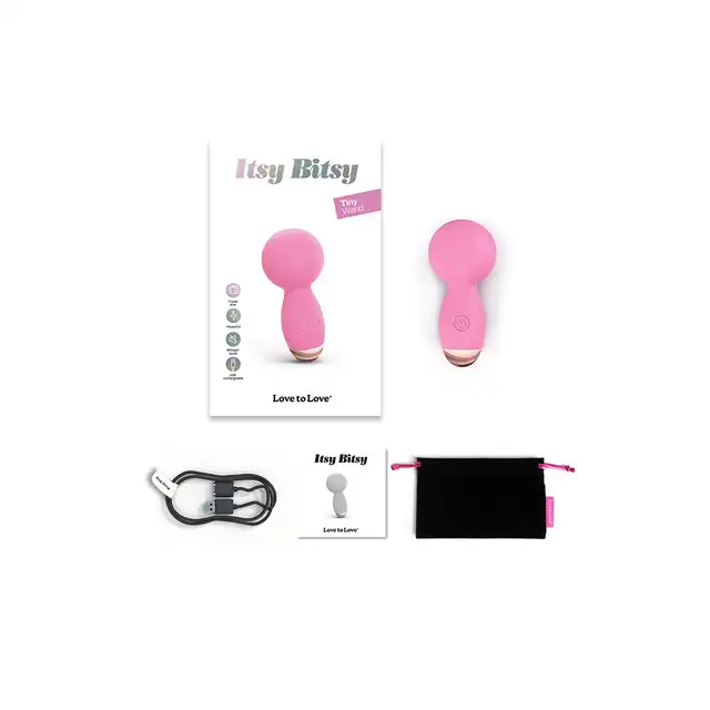 Love to Love - Itsy Bitsy Pink Passion. Mini magiczna różdżka, stymulator łechtaczki i masażer ciała w wersji kieszonkowej
