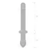 Gläs - Classic Smooth Dual Ended Dildo 9.25". Podwójne szklane dildo, prosty trzon i plug analny do wyrazistej stymulacji