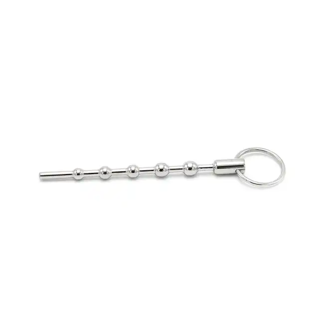 Oproducts - Solid Spaced Beads Penis Stick. Dilator ze stali nierdzewnej ze stymulującymi koralikami