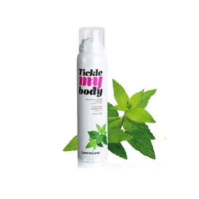 Love To Love - Tickle My Body Massage Foam Fresh Mint. Gęsta pianka do masażu z efektem mrowienia o zapachu świeżej mięty