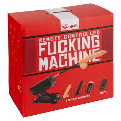 The Banger - Remote Controlles Fucking Machine. Zdalnie sterowana sex maszyna z 3 wymiennymi końcówkami 
