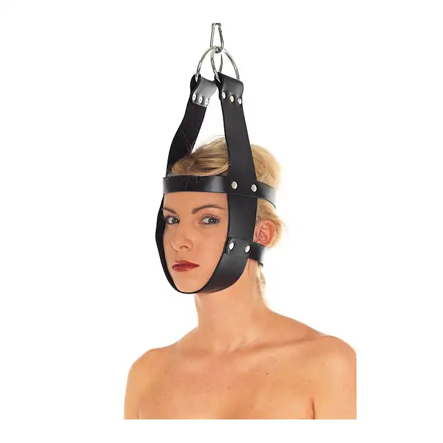 Rimba - Hanging Mask. Erotyczna maska BDSM do zniewalania, przejmij całkowitą kontrolę nad swoim niewolnikiem