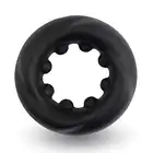 Velv'Or - Rooster Cain Bulky Cock Ring With Pressure Bumps - czarny ring na penisa ze stymulującymi wypustkami.