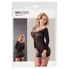 No:Xqse - Mini Dress S-L. Przezroczysta czarna sukienka, idealne dopasowanie do sylwetki. Uniwersalny rozmiar