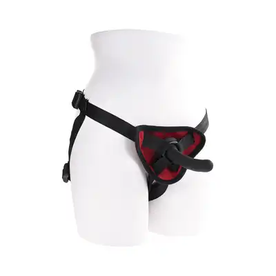Sportsheets - Saffron Monte Strap On. Wygodna uprząż strapon z jockstrapami podkreslającymi pośladki