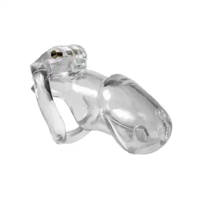 Mokko Toys - Prison Male Transparent. Transparentna klatka na penisa, oddaj kluczyk partnerce i daj się zniewolić