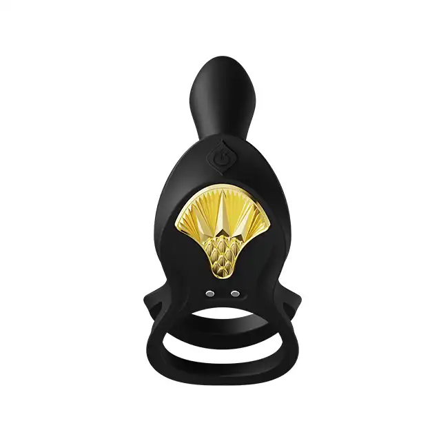 Zalo - Bayek Couple Ring. Zdalnie sterowany ring dla par z wibratorem umożliwiającym penetrację. Odległość nie ma znaczenia!