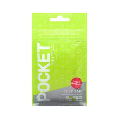 Tenga - Pocket Stroker Click Ball. Masturbator idealny na podróże, kompaktowy rozmiar z ultra stymulującą strukturą wypustek