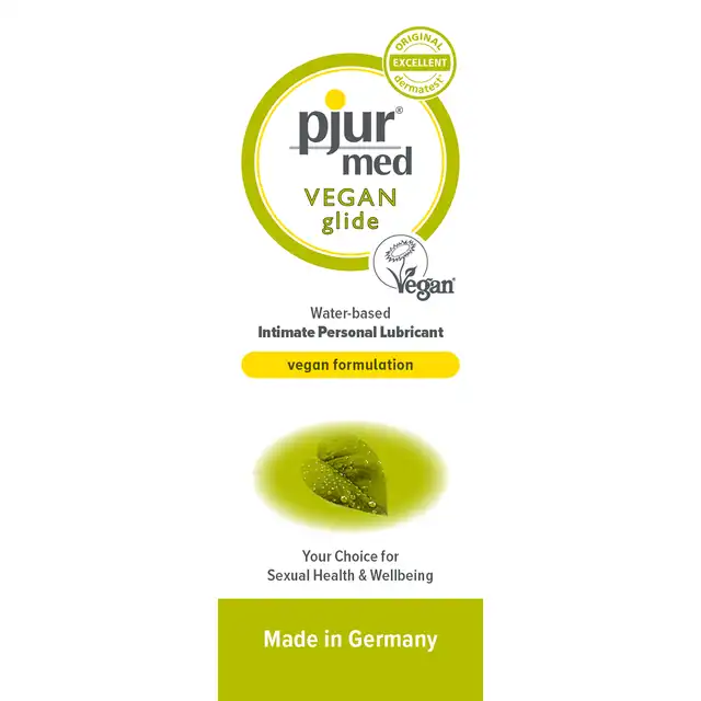 Pjur Med - Vegan Water Glide 2ml. Saszetka popularnego lubrykantu wegańskiego, medyczna formuła zapewniająca długotrwałe nawilżenie
