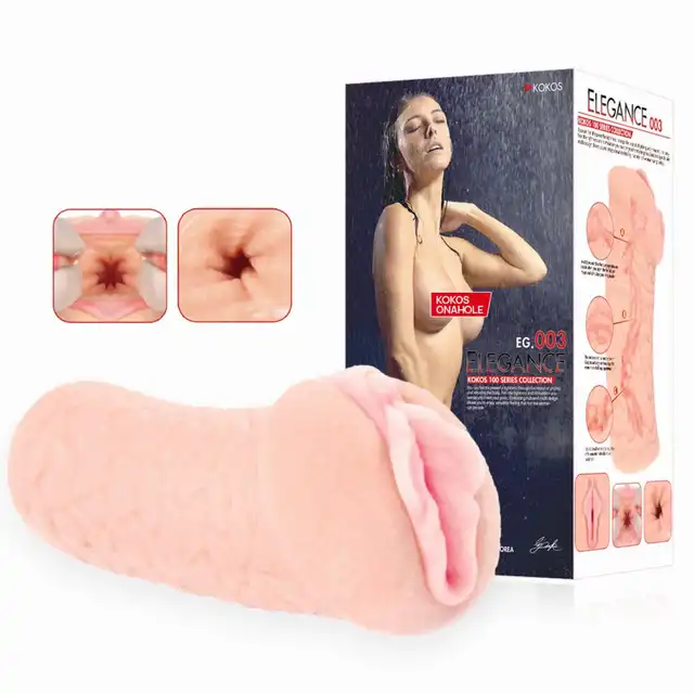 Kokos - Elegance 3. Masturbator z realistyczną waginą, otwarte wargi sromowe. Super stymulująca tesktura z wypustkami
