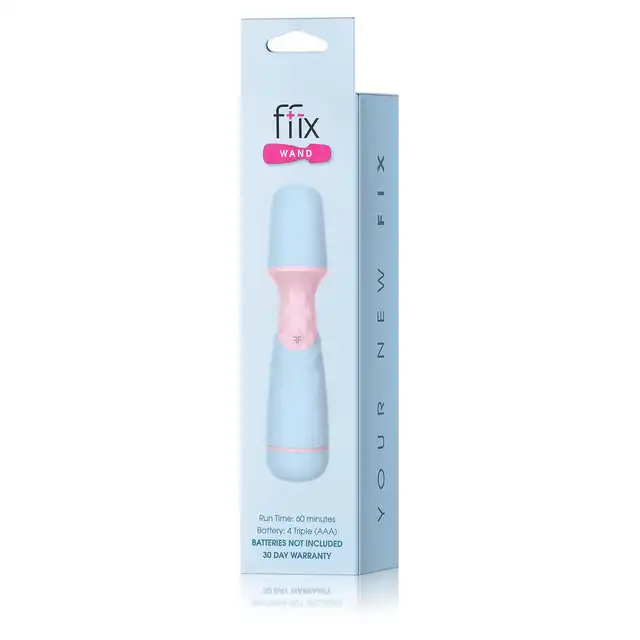 FemmeFunn - Ffix Wand Blue. Niewielka magiczna różdżka o potężnych wibracjach, urocza kolorystyka i design 