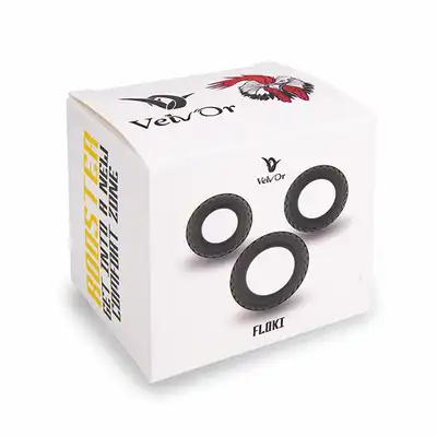 Velv'Or - Rooster Floki Pack Set Of Sturdy Looking Cock Rings - zestaw trzech mocnych i solidnych ringów na penisa. Podtrzymanie i wzmocnienie erekcji!