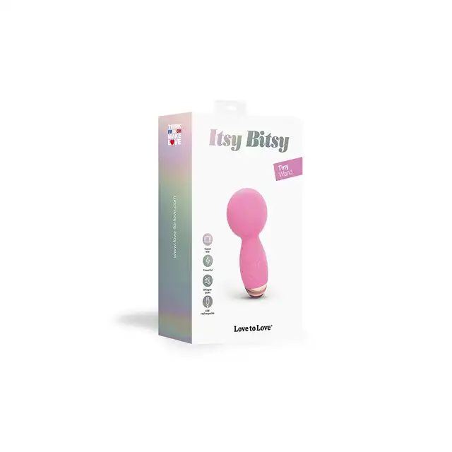 Love to Love - Itsy Bitsy Pink Passion. Mini magiczna różdżka, stymulator łechtaczki i masażer ciała w wersji kieszonkowej