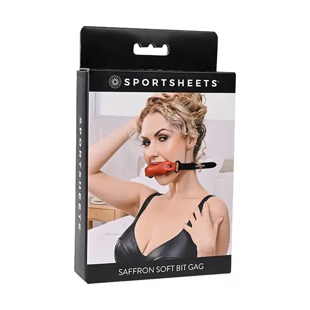 Sportsheets - Saffron Soft Bit Gag. Miękki i wygodny knebel do zagryzania z poduszeczką